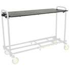 Single carpeted panel measuring approximately 39″ × 16″, designed to clip into R6 cart uprights—providing quick, sturdy surface for laptops or sheet music