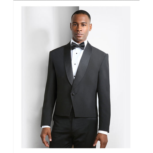 Black Eton Tuxedo Coat (Men's)